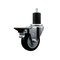 Service Caster 3.5'' Black Poly Swivel 1-3/4'' Expanding Stem Caster with Brake SCC-EX20S3514-PPUB-BLK-PLB-134 - alternate 1